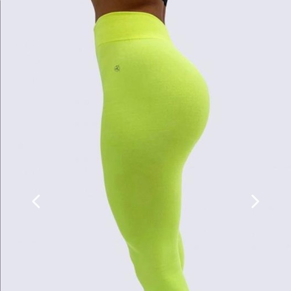 Leggings Pants - Neon Yellow Leggings